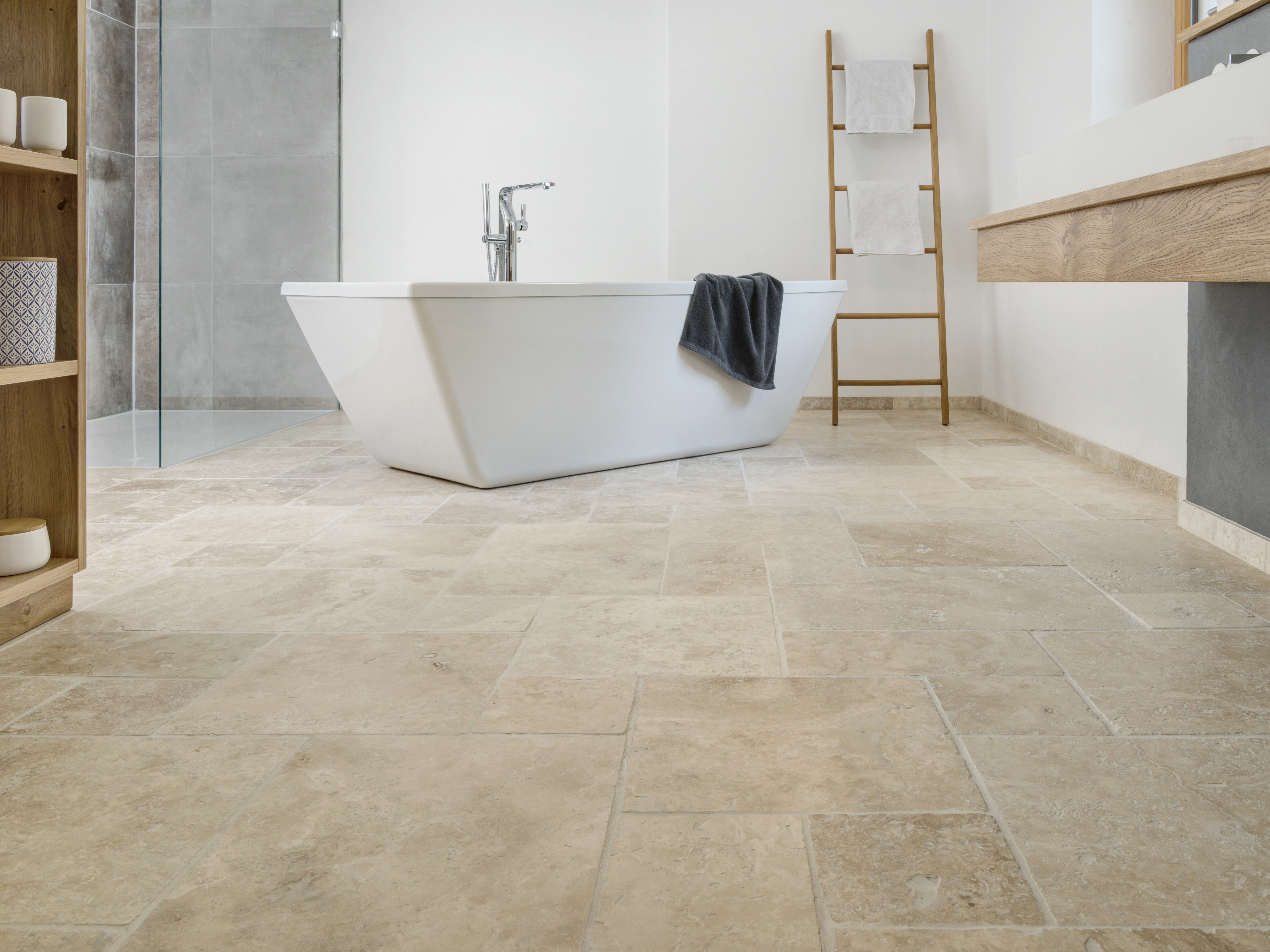 Travertinfliesen Light Commercial stonenaturelle